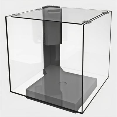 Superfish Qubiq 30 Zwart Aquarium Set met Voet - Stijlvol & Compact voor de Modern Aquariaan