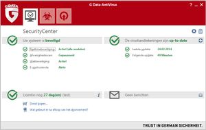 G DATA Antivirus, 1PC, 1 Year, Box 1 jaar Nederlands