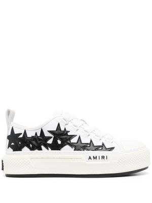 AMIRI baskets en cuir à patch étoile - Blanc