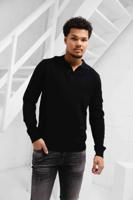 Quotrell Couteux Knitted Button Up Sweater Heren Zwart - Maat XL - Kleur: Zwart | Soccerfanshop