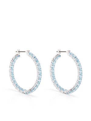 Swarovski créoles serties de pierres - Argent