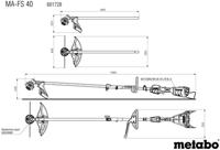 Metabo "ma" apparaatbevestiging brush cutter attachment ma-fs 40