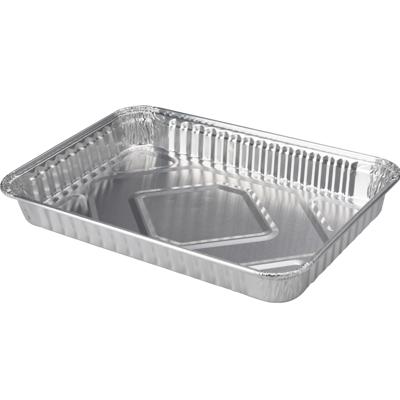 Barbecue grillschalen - 5x stuks - 23 x 33 cm - vierkant - BBQ schalen