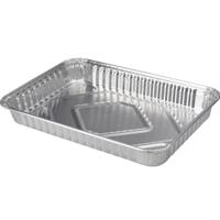 Barbecue grillschalen - 5x stuks - 23 x 33 cm - vierkant - BBQ schalen