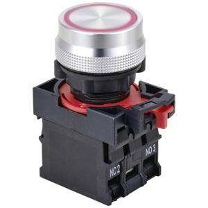 TRU COMPONENTS TC-10091040 ONPOW26-11E/R/12V Drukschakelaar 250 V 5 A 1x aan/(aan) Moment Rood IP40 1 stuk(s)