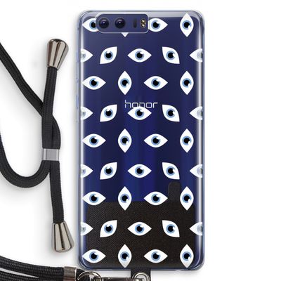 Eyes pattern: Honor 9 Transparant Hoesje met koord