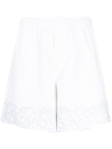 BODE short en coton à fleurs brodées - Blanc