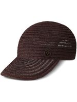 Maison Michel Tiger straw cap - Marron