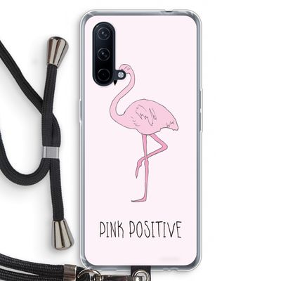 Pink positive: OnePlus Nord CE 5G Transparant Hoesje met koord