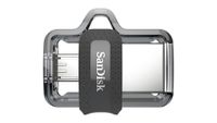 SanDisk Ultra Dual m3.0 USB flash drive 256 GB USB Type-A / Micro-USB 3.2 Gen 1 (3.1 Gen 1) Zwart, Zilver, Transparant - thumbnail