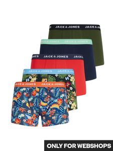 Jack & Jones Jack & Jones Boxershorts Heren Mulitpack JACCOLORFUL FLOWERS Print 5-Pack