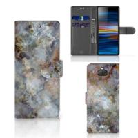 Sony Xperia 10 | Bookcase | Marmer Grijs