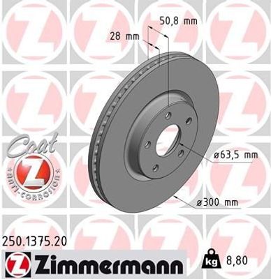 Remschijf Coat Z 250137520