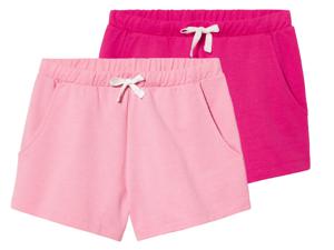 pepperts! 2 meisjes sweatshort  (158/164, Donkerroze/roze)