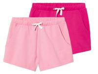 pepperts! 2 meisjes sweatshort  (146/152, Donkerroze/roze)