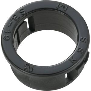 TRU COMPONENTS TC-SBR19M203 Kabeldoorvoering Montagegat: 19 mm Klem-Ø (max.): 15.8 mm Plaatdikte (max.): 3.2 mm Polyamide Zwart 100 stuk(s)