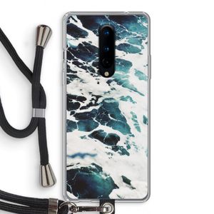Golven: OnePlus 8 Transparant Hoesje met koord
