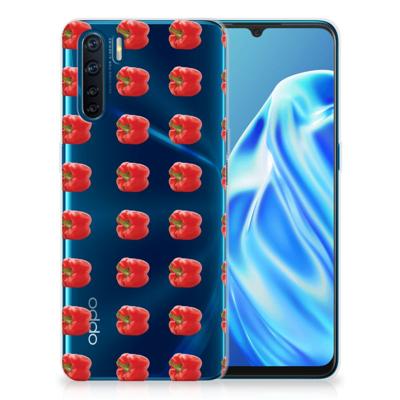 OPPO A91 | Siliconen Case | Paprika Red