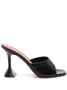 Amina Muaddi sandales Lupita 95 mm en cuir - Noir