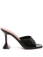 Amina Muaddi mules Lupita 95 mm en cuir - Noir - thumbnail