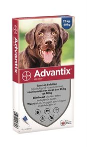 BAYER ADVANTIX SPOT ON 400/2000 25+ KG - 4 PIP