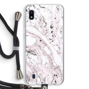 Mengelmoes: Samsung Galaxy A10 Transparant Hoesje met koord