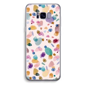 Terrazzo Memphis Pink: Samsung Galaxy S8 Plus Transparant Hoesje