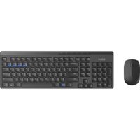 Rapoo 8100M toetsenbord Inclusief muis RF-draadloos + Bluetooth Zwart - thumbnail
