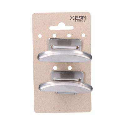 Deurhanger EDM 85576 Roestvrij staal Kleding 2 Stuks