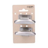Deurhanger EDM 85576 Roestvrij staal Kleding 2 Stuks