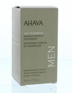Ahava Men deodorant roll on magnesium rich