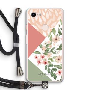 Sweet heaven geometrics: Pixel 3 XL Transparant Hoesje met koord
