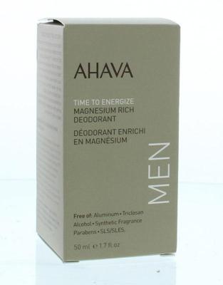 Ahava Men deodorant roll on magnesium rich