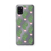 Cactus Lover: Samsung Galaxy A31 Transparant Hoesje