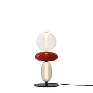 Bomma Pebbles Small Vloerlamp - Configuratie 2 - Wit - rood