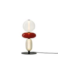 Bomma Pebbles Small Vloerlamp - Configuratie 2 - Wit - rood