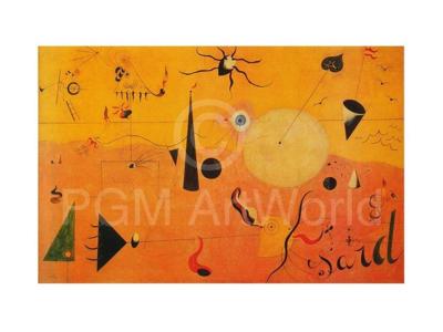 Kunstdruk Joan Miro - Paysage Catalan 80x60cm
