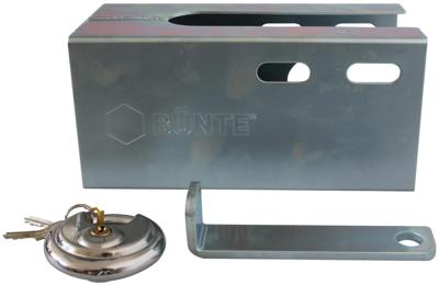 BÜNTE diefstalbeveiliging "safety box". anti-theft devices with locks & bolts