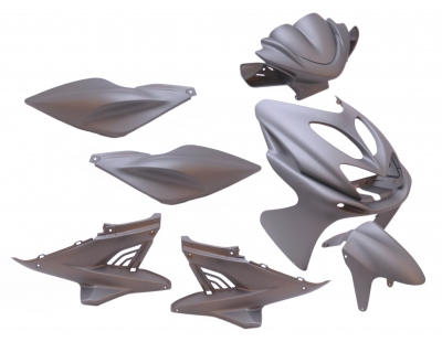 Edge plaatset aerox tot bj. 2014 9 delig mat grijs