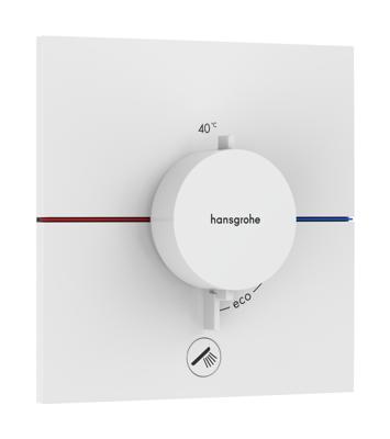 Hansgrohe ShowerSelect Comfort E thermostaat inbouw voor 1 functie en extra uitgang, mat wit