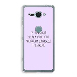 Tequila: Sony Xperia XZ2 Compact Transparant Hoesje