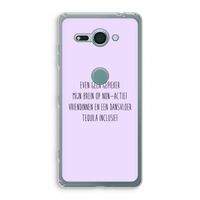Tequila: Sony Xperia XZ2 Compact Transparant Hoesje Tequila: Sony Xperia XZ2 Compact Transparant Hoesje