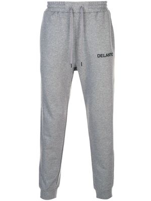 Delantic pantalon de jogging à logo brodé - Gris