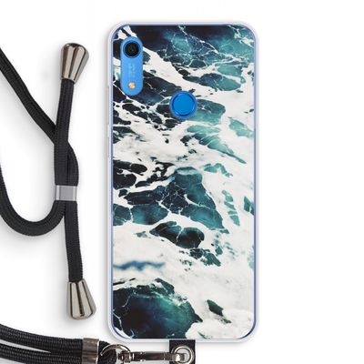 Golven: Huawei Y6s Transparant Hoesje met koord