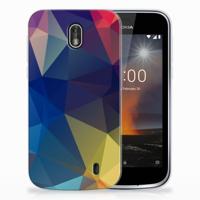 Nokia 1 | TPU Hoesje | Polygon Dark