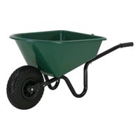 MM Kinderkruiwagen Metaal met Kunststof Bak - Groen - thumbnail