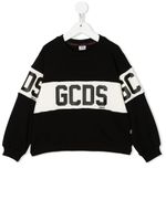 Gcds Kids sweat à logo imprimé - Noir