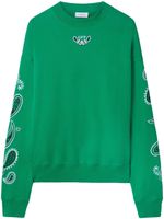 Off-White BANDANA ARR SKATE CREWNECK COLLEGE GREEN - Vert