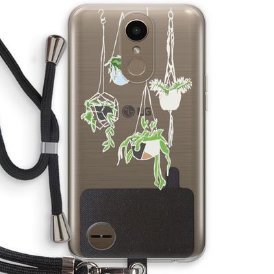 Hang In There: LG K10 (2017) Transparant Hoesje met koord