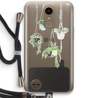 Hang In There: LG K10 (2017) Transparant Hoesje met koord